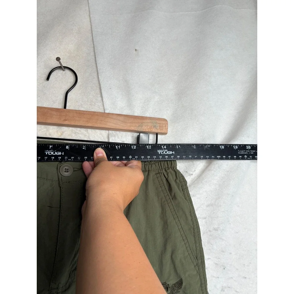 Outdoor Fashion Legendary Mens Green Cargo Pants Utility Hiking Trousers Size L